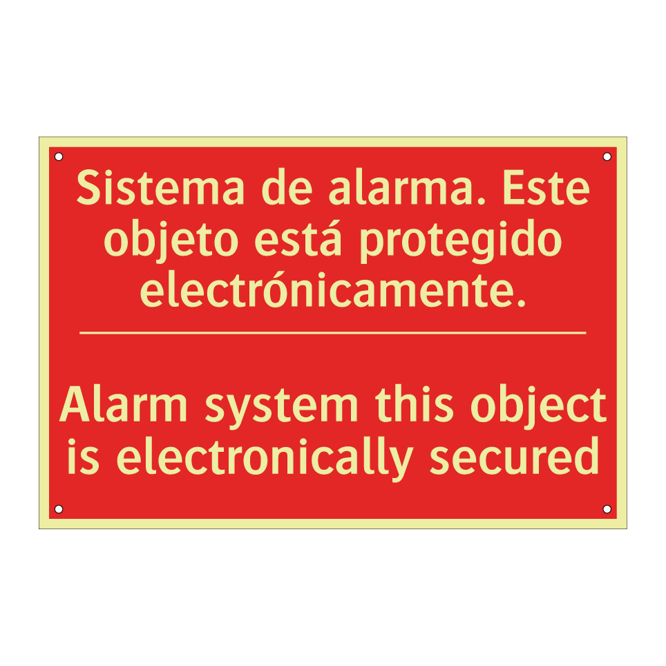 Sistema de alarma. Este /.../ - Alarm system this object is /.../