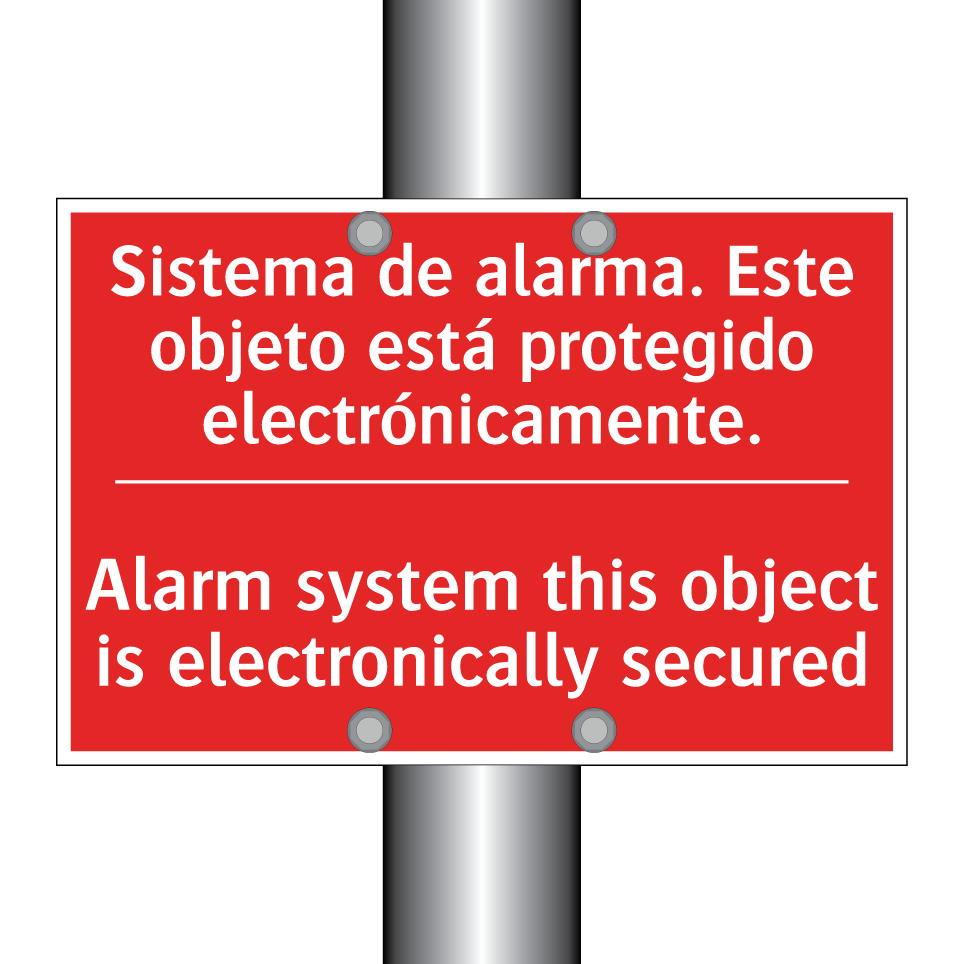 Sistema de alarma. Este /.../ - Alarm system this object is /.../