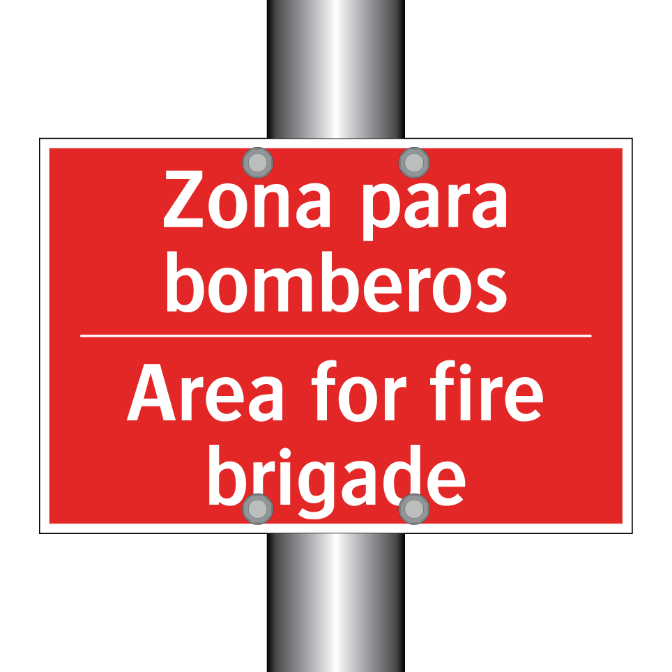 Zona para bomberos - Area for fire brigade