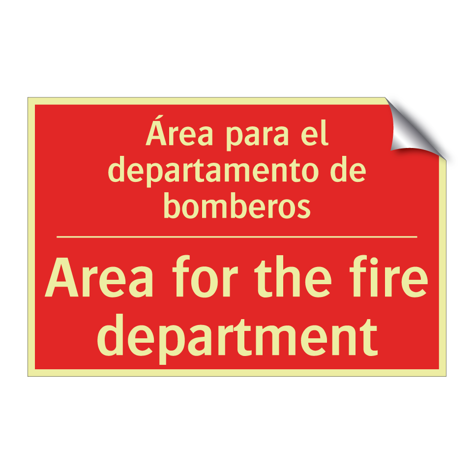 Área para el departamento de /.../ - Area for the fire department