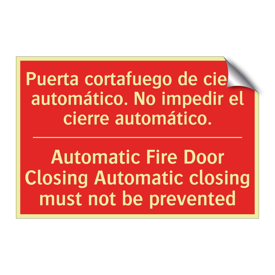 Puerta cortafuego de cierre /.../ - Automatic Fire Door Closing /.../