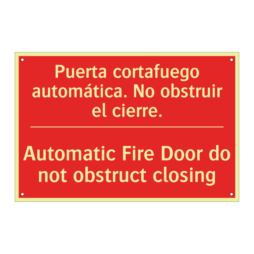 Puerta cortafuego automática. /.../ - Automatic Fire Door do not /.../