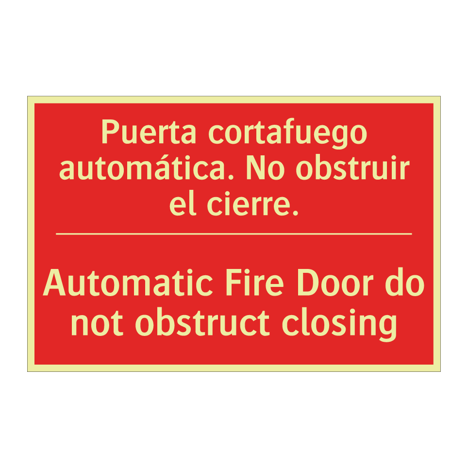 Puerta cortafuego automática. /.../ - Automatic Fire Door do not /.../