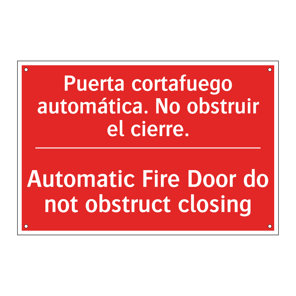 Puerta cortafuego automática. /.../ - Automatic Fire Door do not /.../