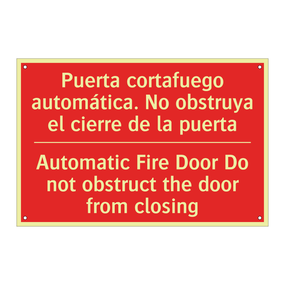 Puerta cortafuego automática. /.../ - Automatic Fire Door Do not /.../