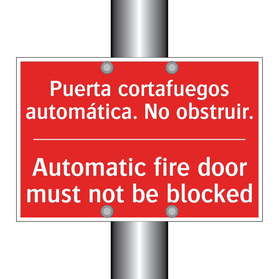 Puerta cortafuegos /.../ - Automatic fire door must not /.../