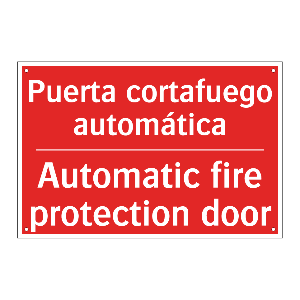 Puerta cortafuego automática - Automatic fire protection door