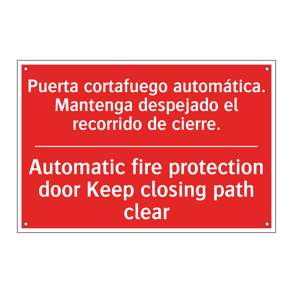 Puerta cortafuego automática. /.../ - Automatic fire protection /.../
