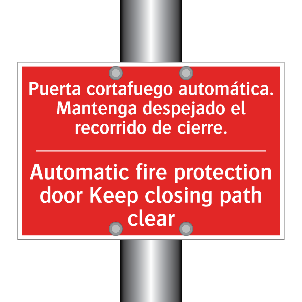 Puerta cortafuego automática. /.../ - Automatic fire protection /.../