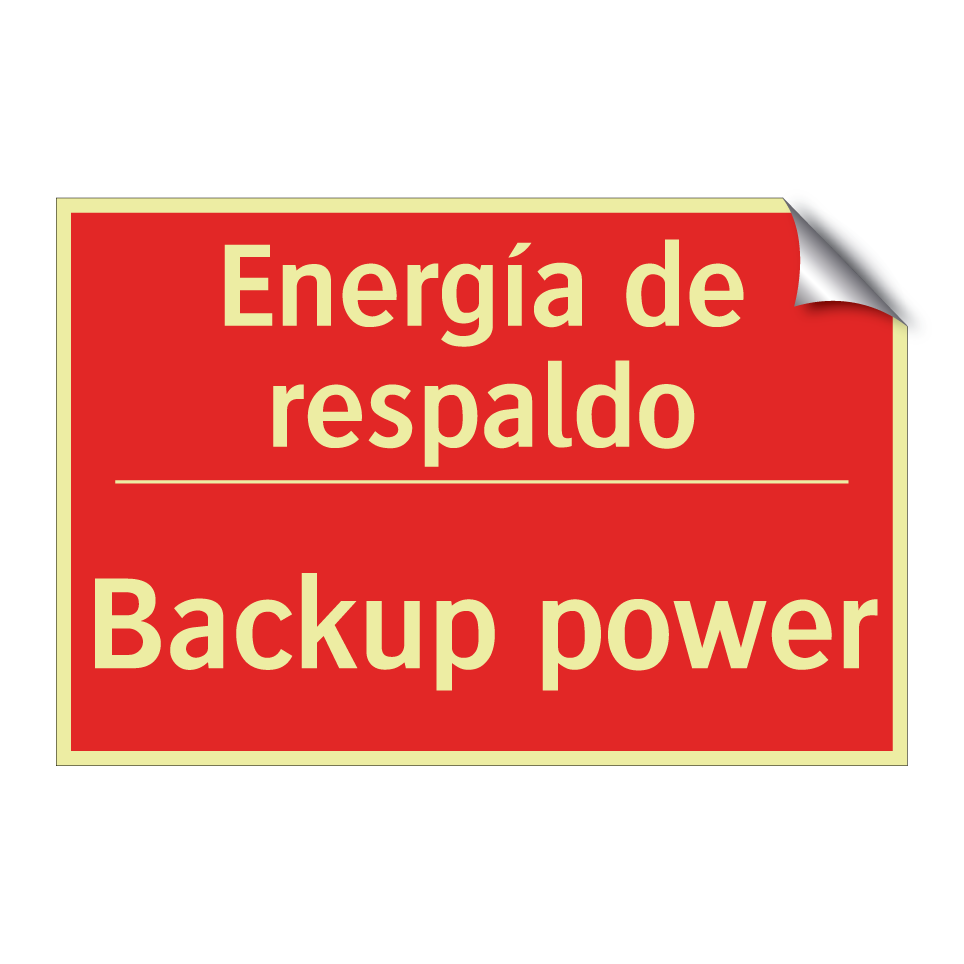 Energía de respaldo - Backup power