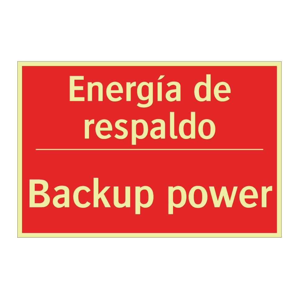 Energía de respaldo - Backup power