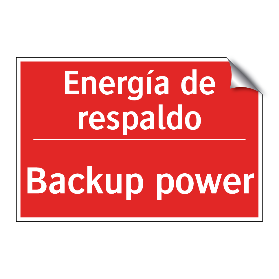 Energía de respaldo - Backup power