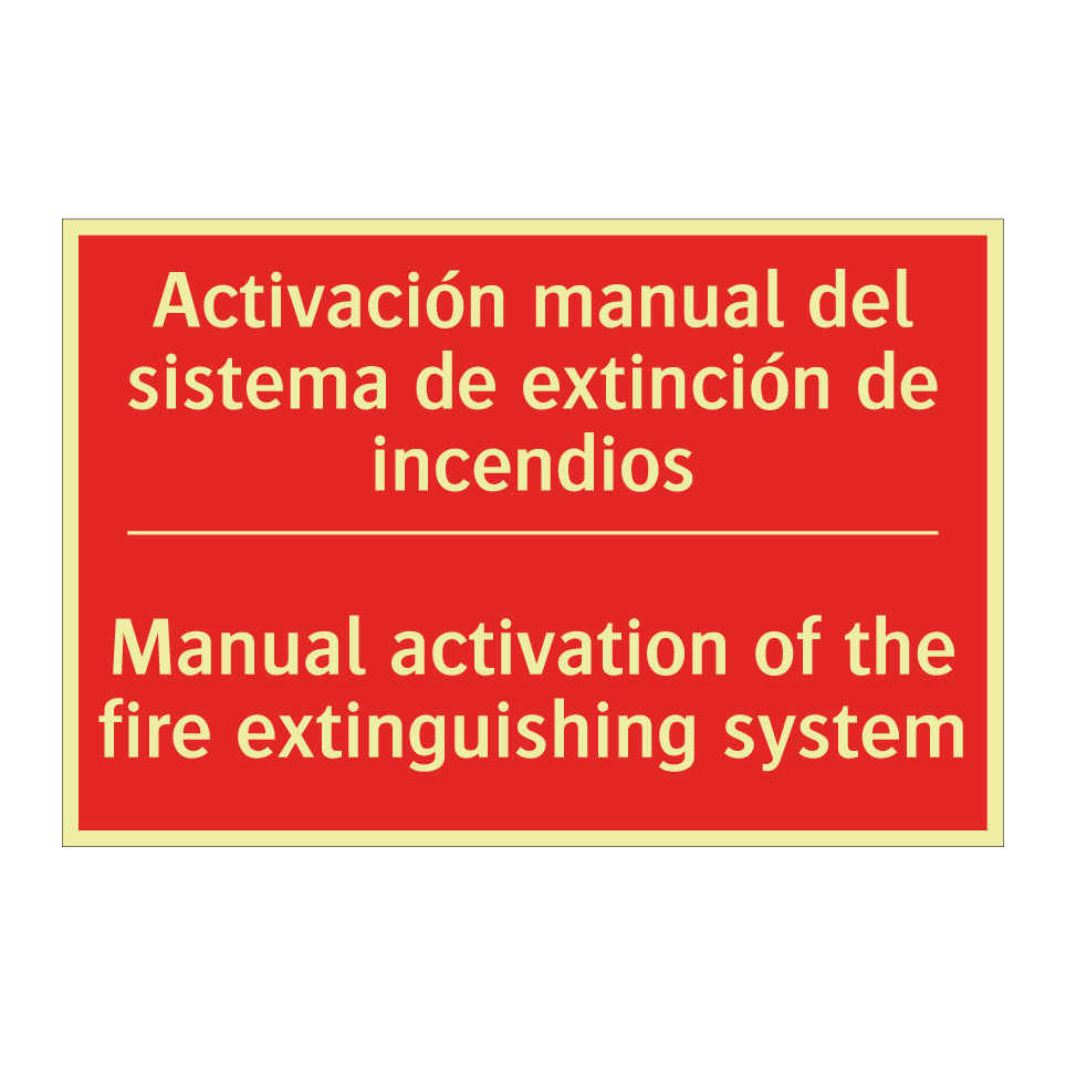 Activación manual del sistema /.../ - Manual activation of the fire /.../