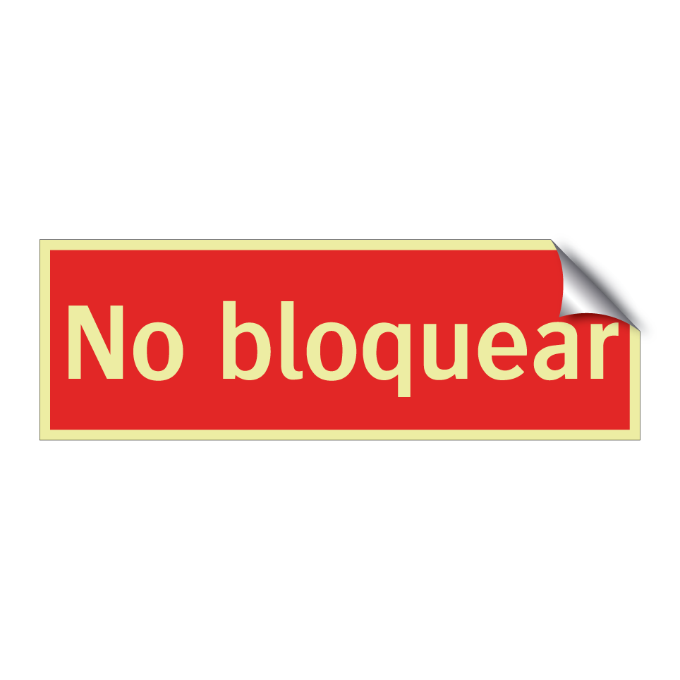 No bloquear