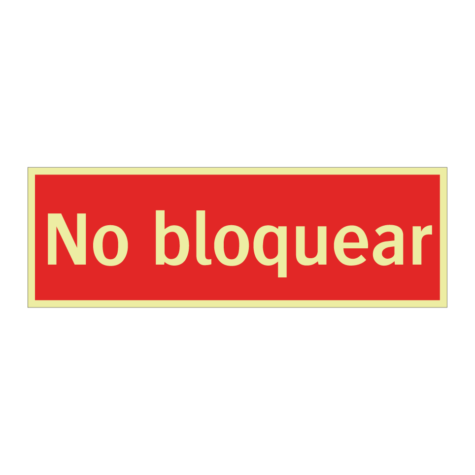 No bloquear