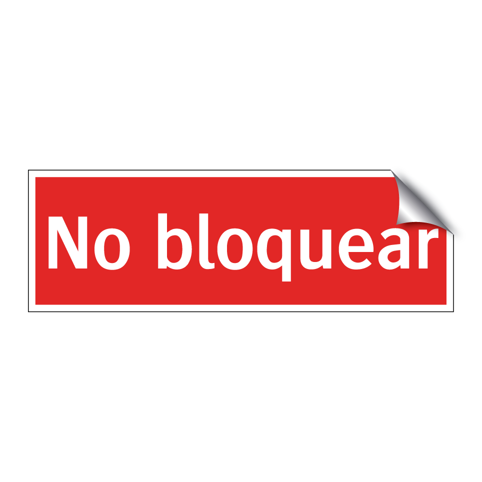 No bloquear