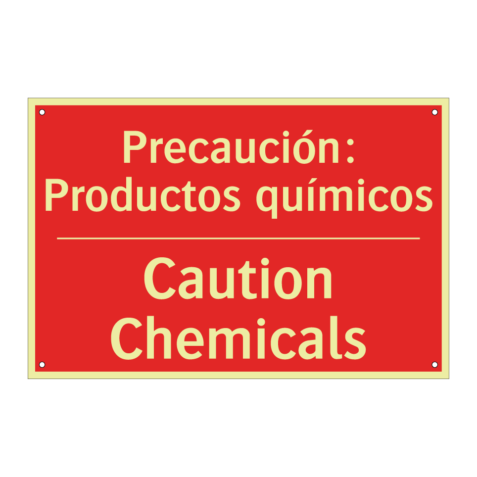 Precaución: Productos químicos - Caution Chemicals