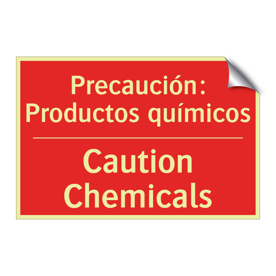 Precaución: Productos químicos - Caution Chemicals
