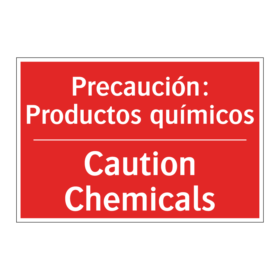 Precaución: Productos químicos - Caution Chemicals