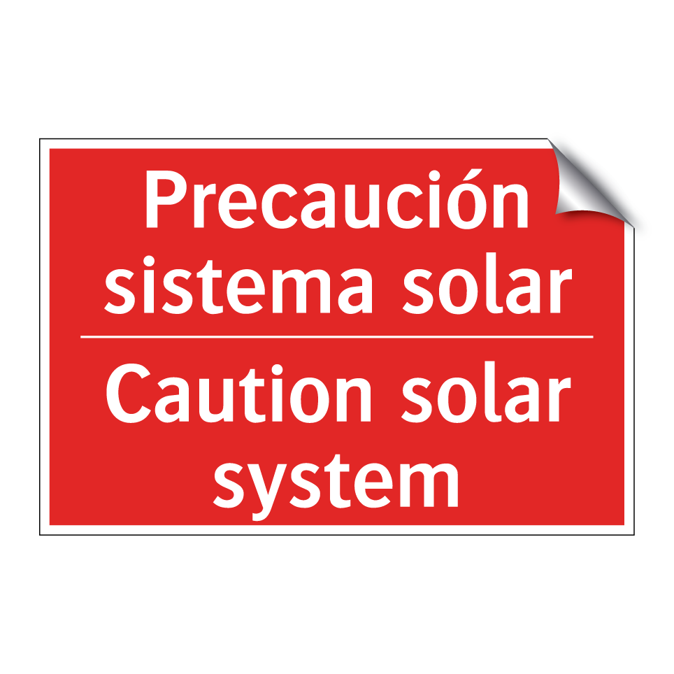 Precaución sistema solar - Caution solar system