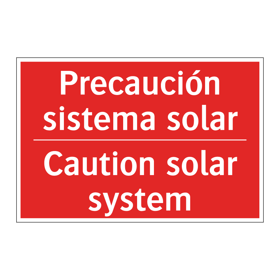 Precaución sistema solar - Caution solar system