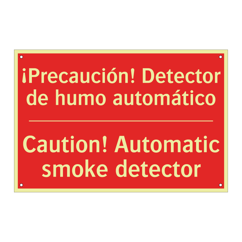 ¡Precaución! Detector de humo /.../ - Caution! Automatic smoke /.../