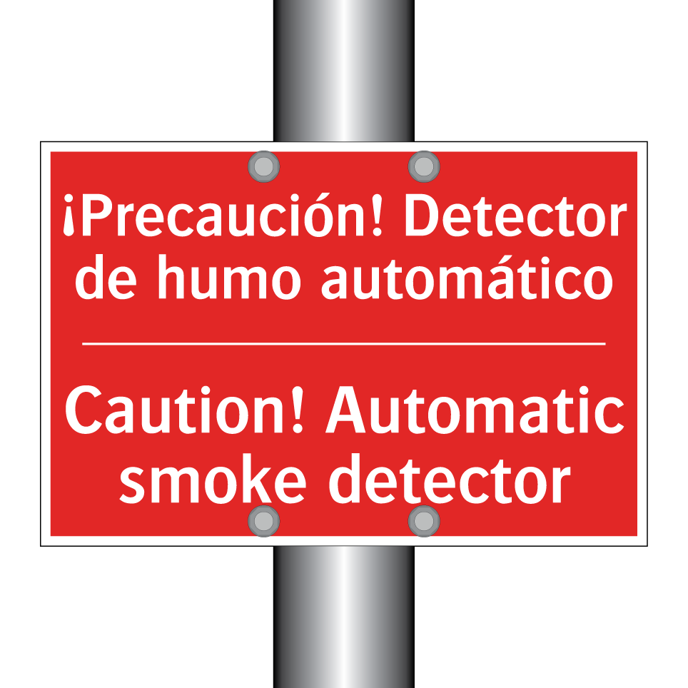 ¡Precaución! Detector de humo /.../ - Caution! Automatic smoke /.../