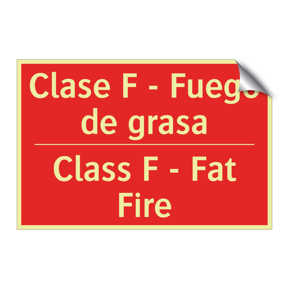 Clase F - Fuego de grasa - Class F - Fat Fire
