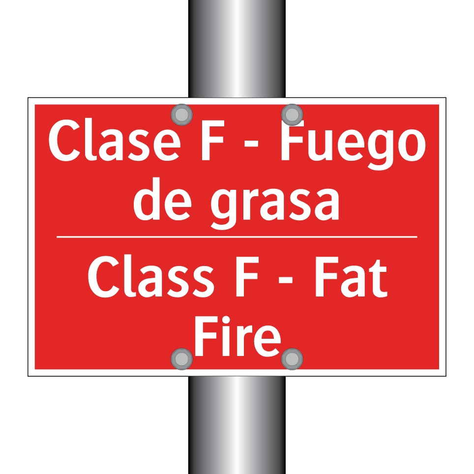 Clase F - Fuego de grasa - Class F - Fat Fire