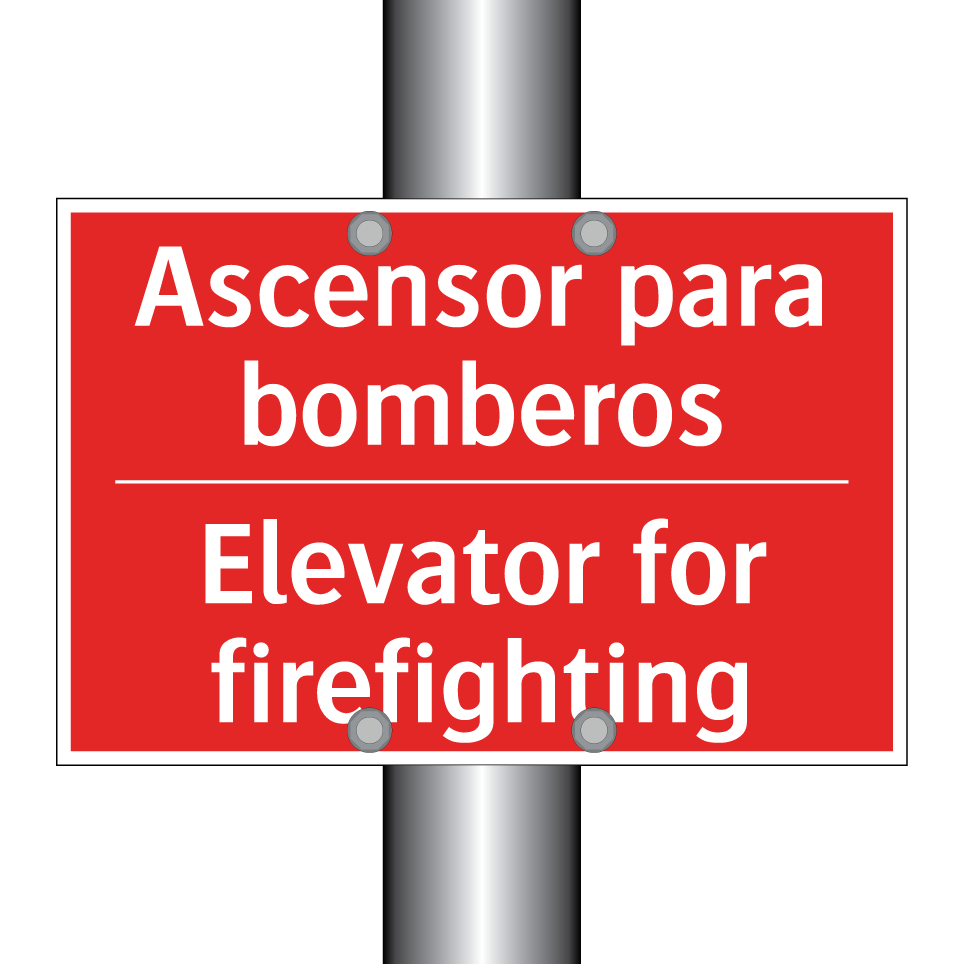 Ascensor para bomberos - Elevator for firefighting