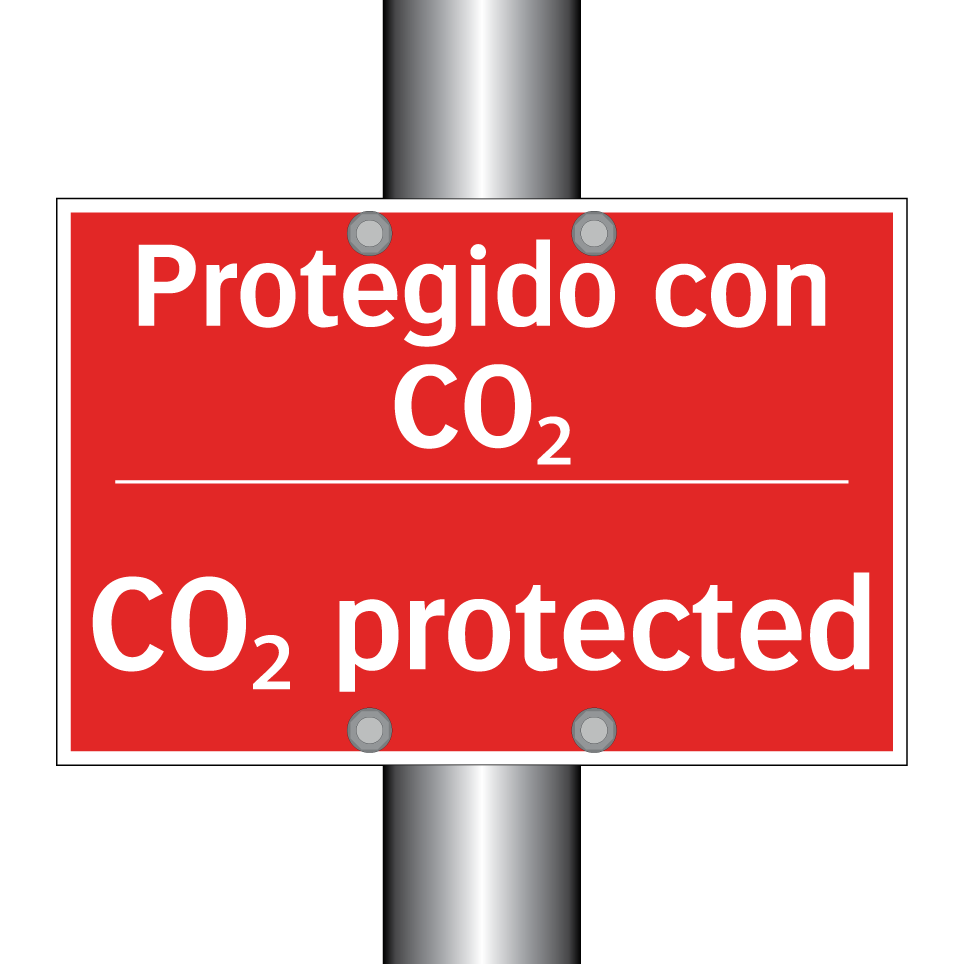 Protegido con CO₂ - CO₂ protected