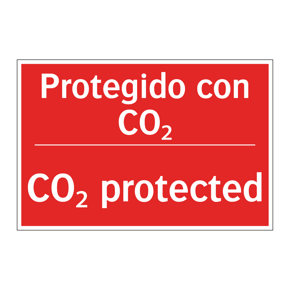 Protegido con CO₂ - CO₂ protected
