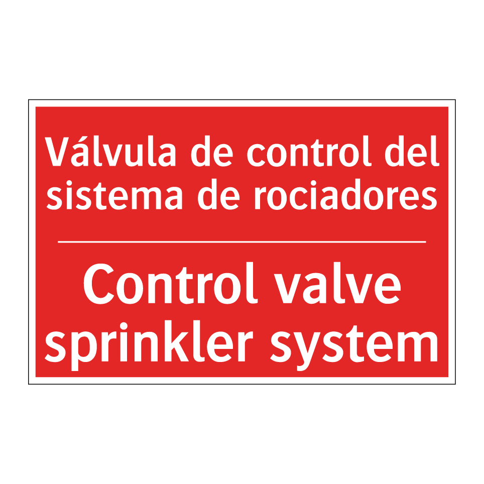 Válvula de control del /.../ - Control valve sprinkler system