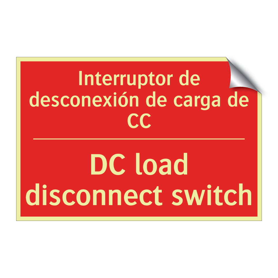 Interruptor de desconexión de /.../ - DC load disconnect switch