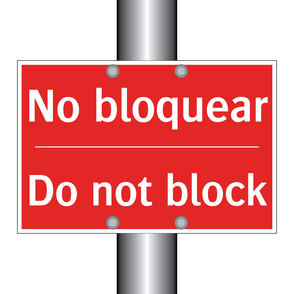 No bloquear - Do not block