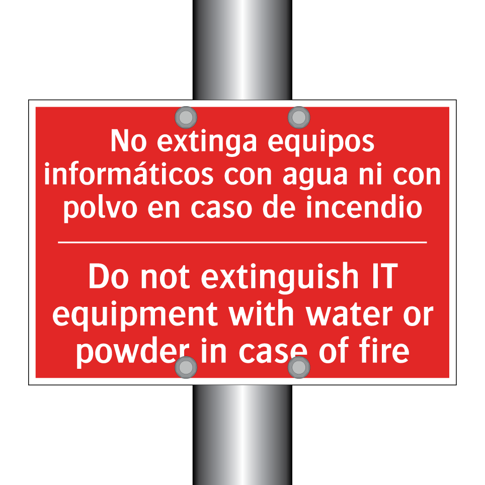 No extinga equipos /.../ - Do not extinguish IT /.../