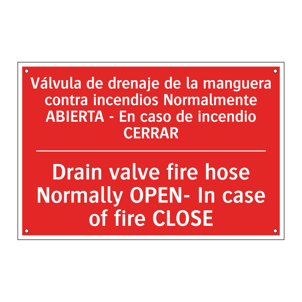 Válvula de drenaje de la /.../ - Drain valve fire hose /.../