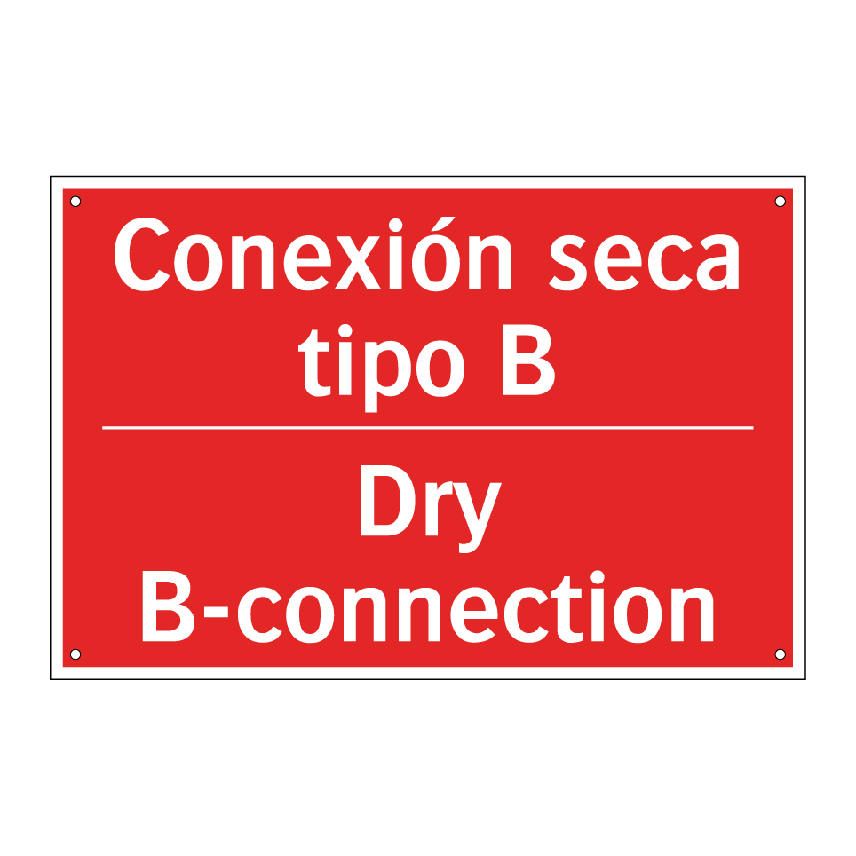 Conexión seca tipo B - Dry B-connection