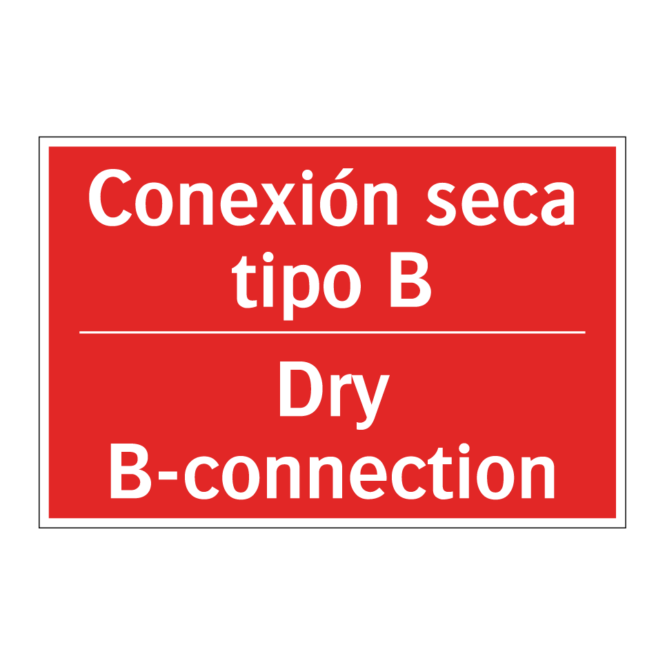 Conexión seca tipo B - Dry B-connection