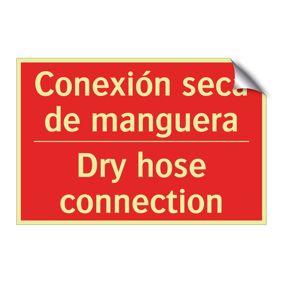 Conexión seca de manguera - Dry hose connection