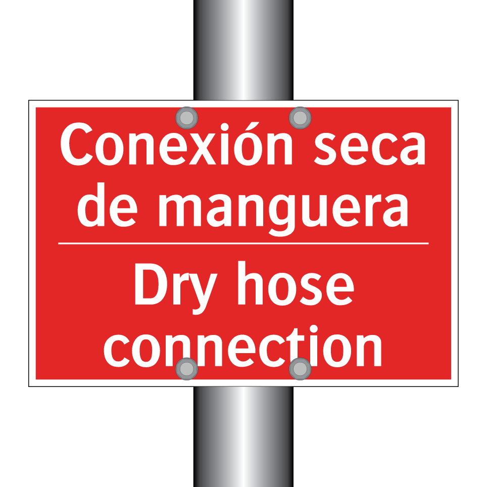 Conexión seca de manguera - Dry hose connection
