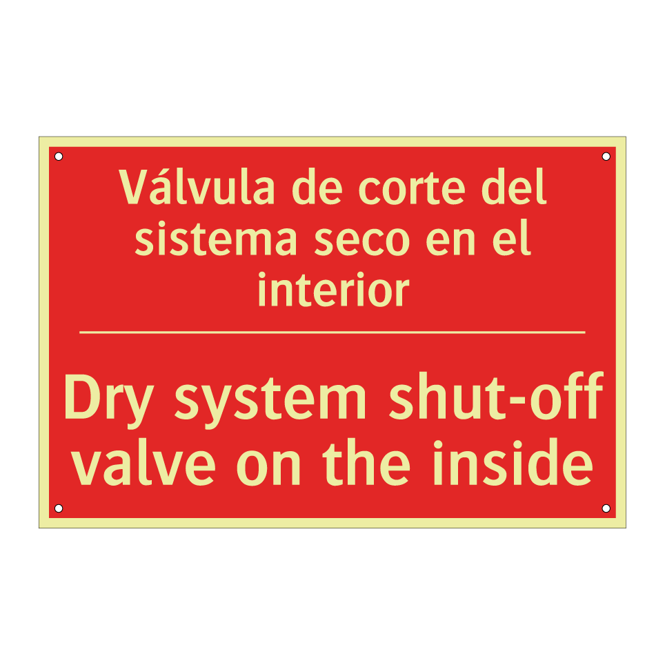Válvula de corte del sistema /.../ - Dry system shut-off valve on /.../