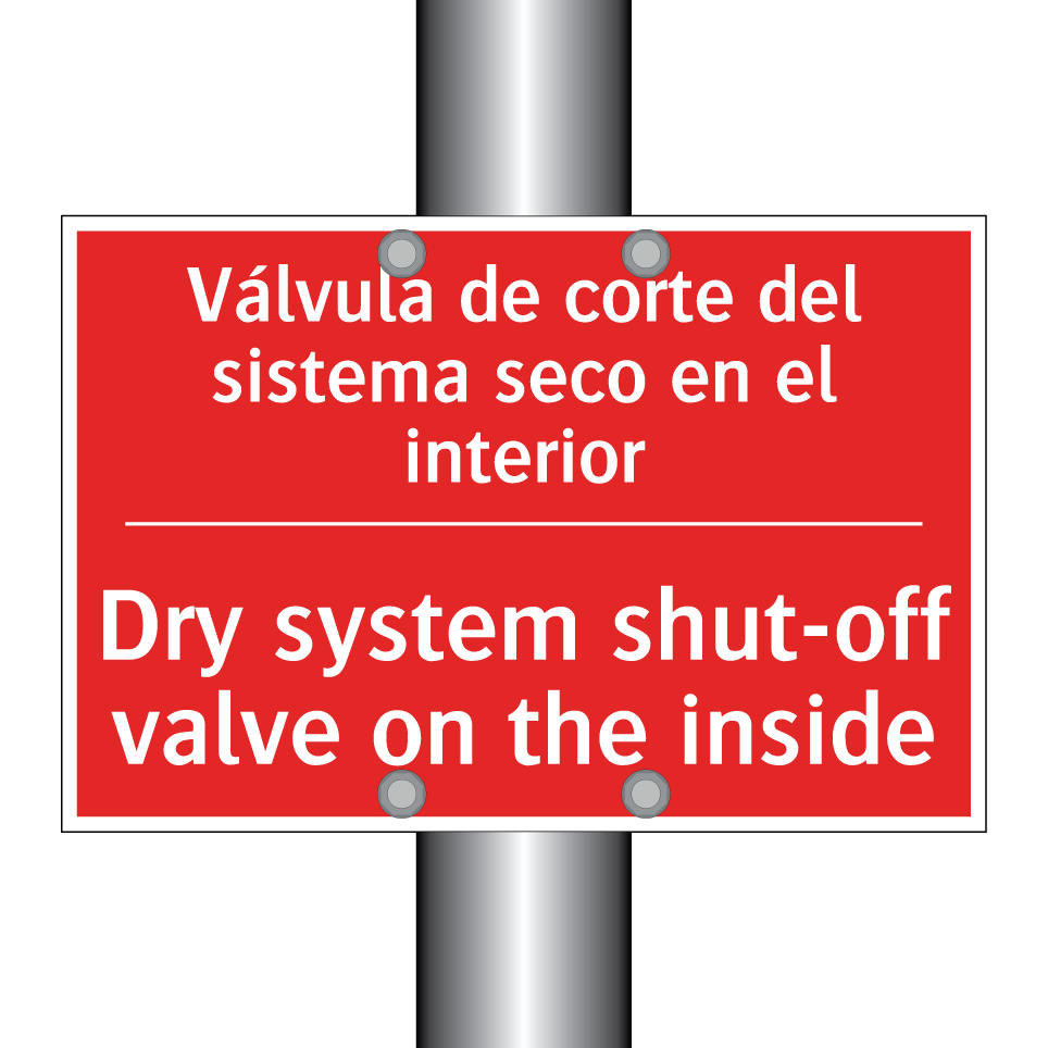 Válvula de corte del sistema /.../ - Dry system shut-off valve on /.../
