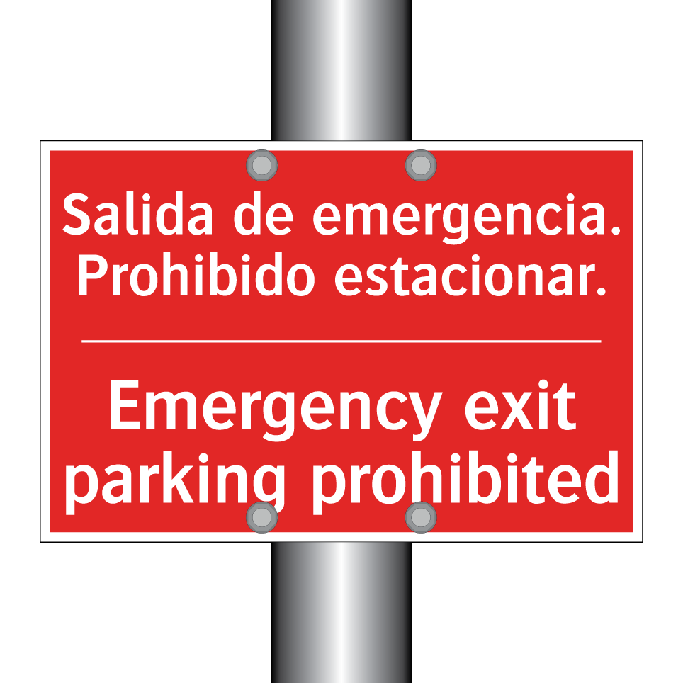 Salida de emergencia. /.../ - Emergency exit parking /.../