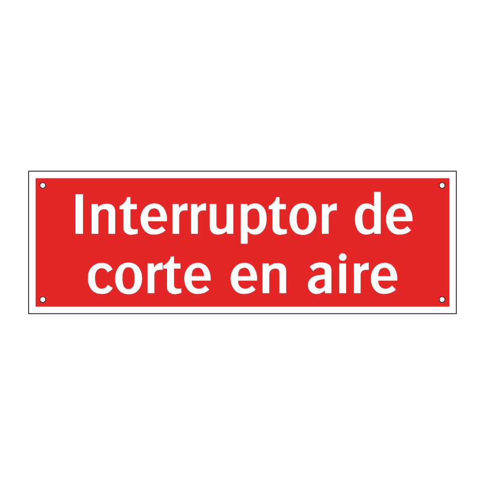 Interruptor de corte en aire