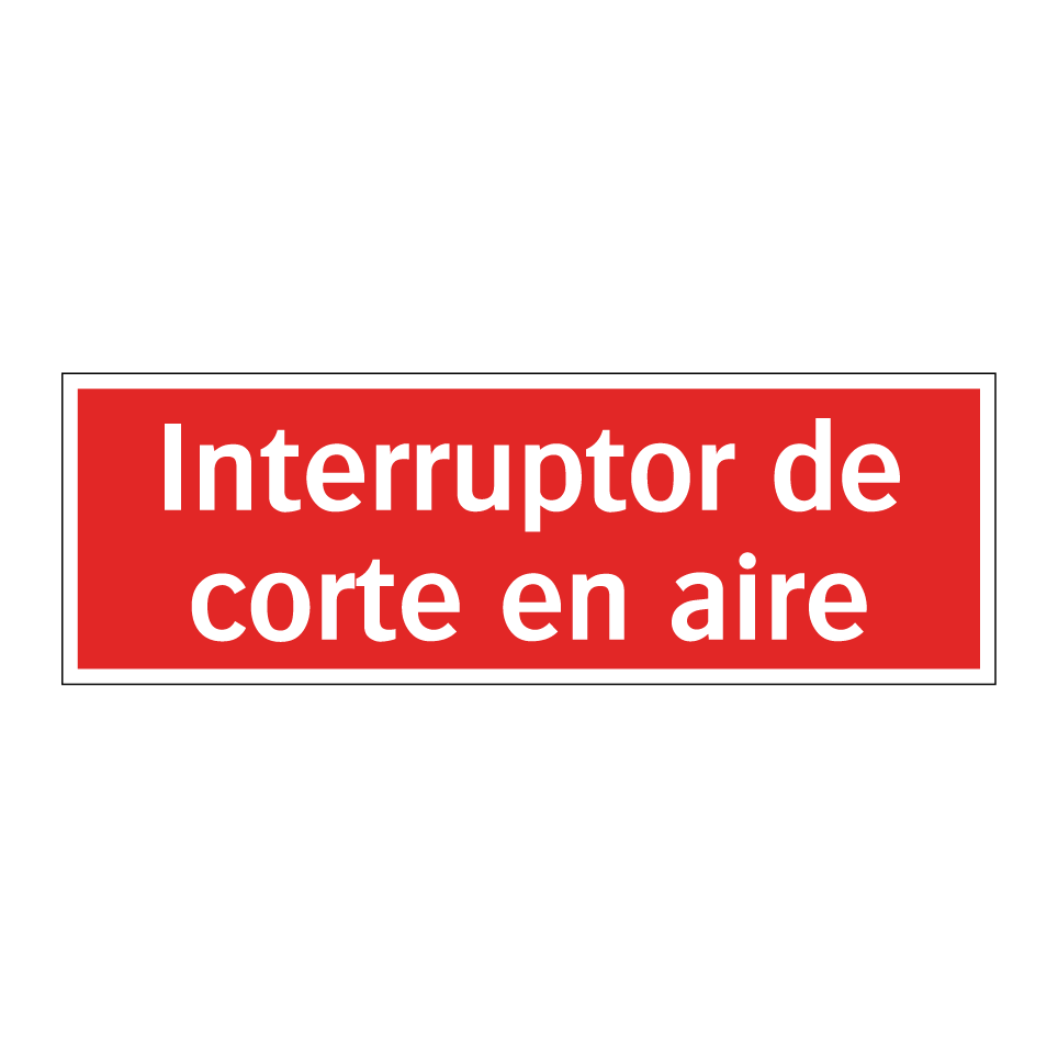 Interruptor de corte en aire