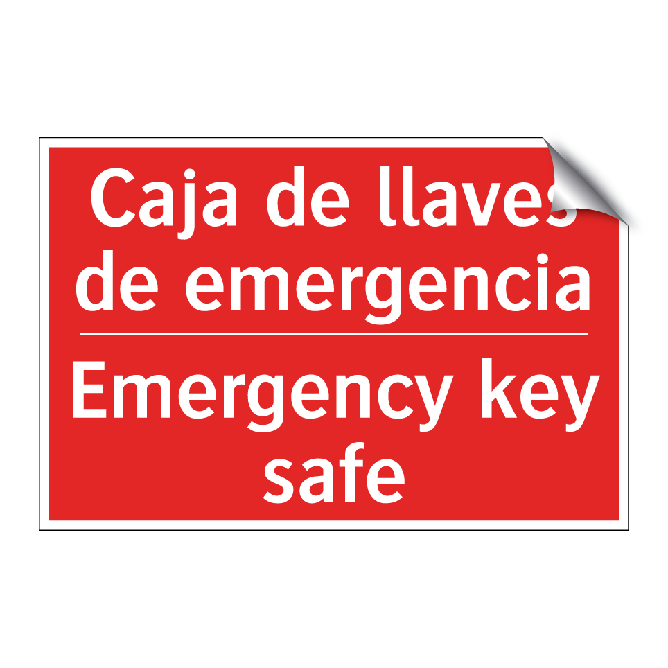 Caja de llaves de emergencia - Emergency key safe