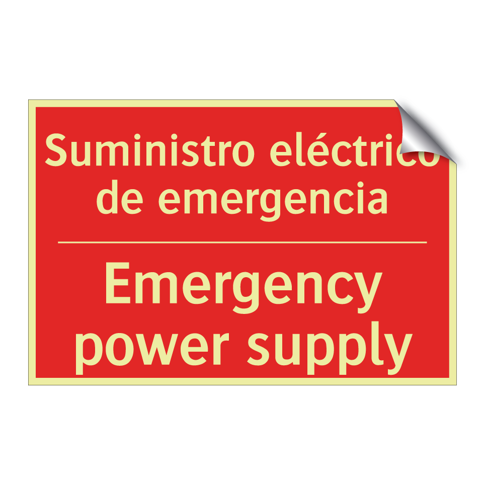 Suministro eléctrico de /.../ - Emergency power supply