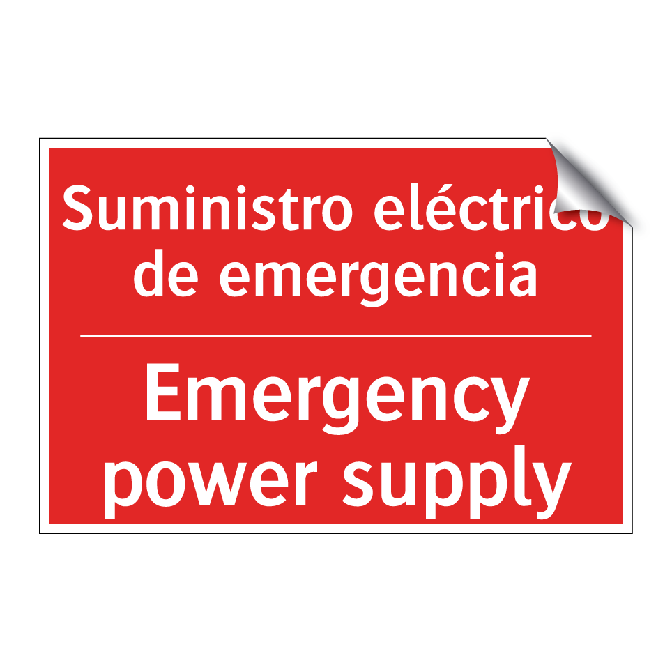 Suministro eléctrico de /.../ - Emergency power supply