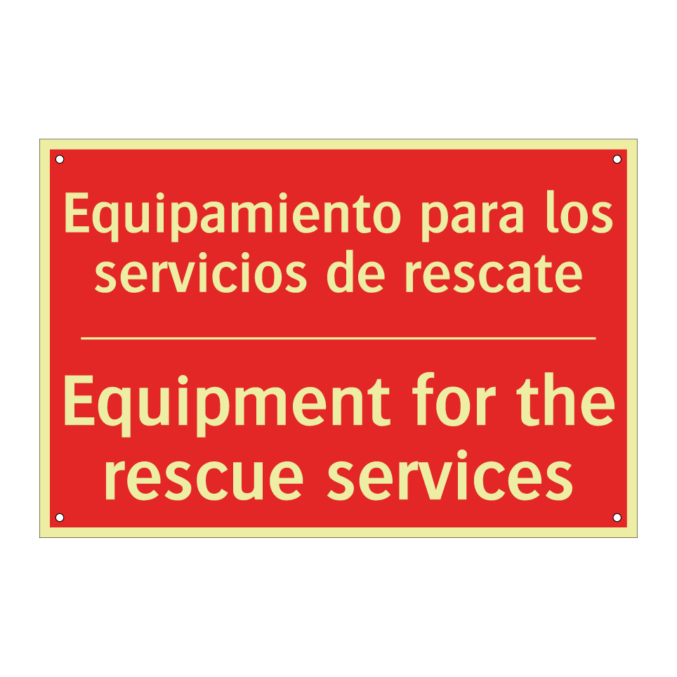 Equipamiento para los /.../ - Equipment for the rescue /.../